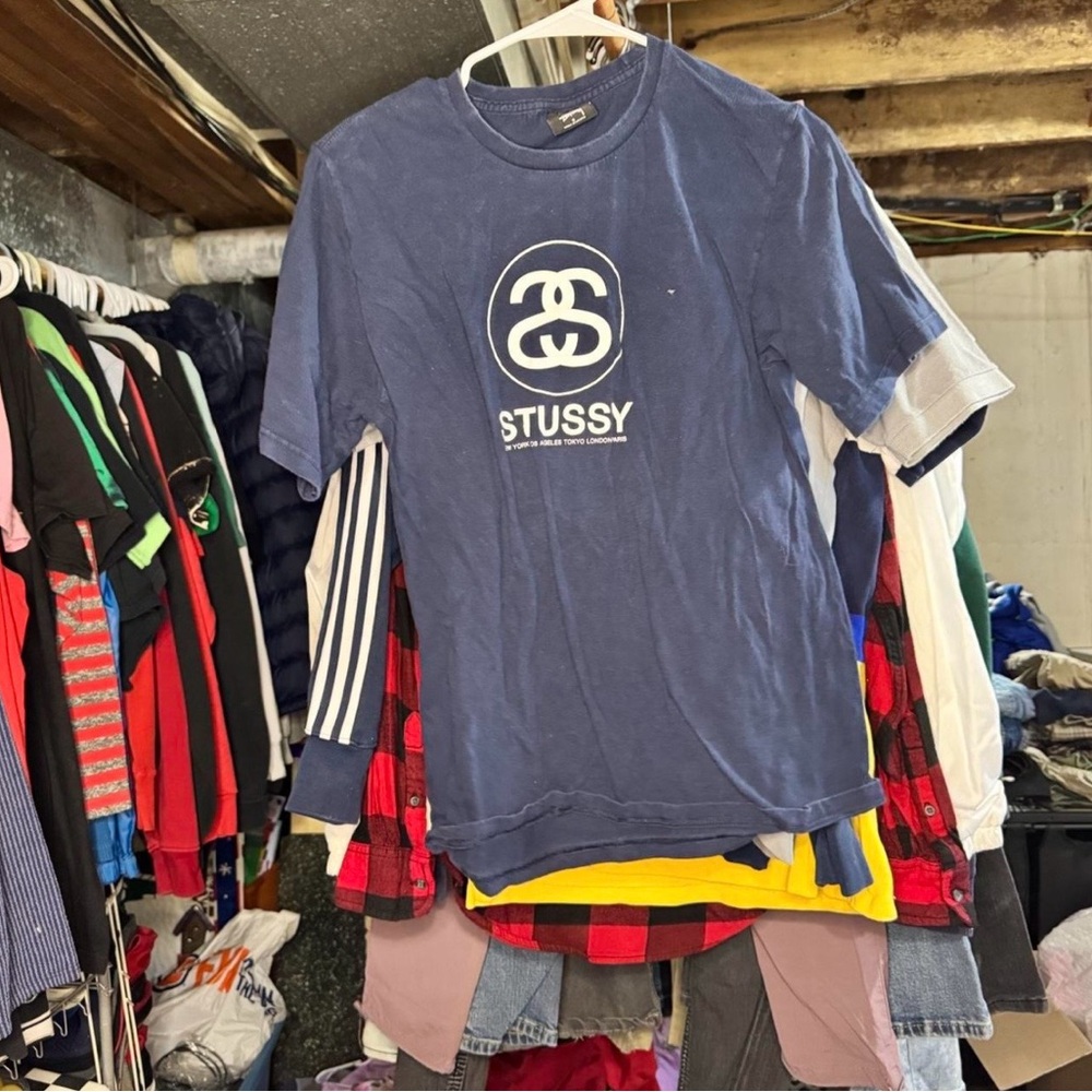 Stussy Navy Blue T-Shirt